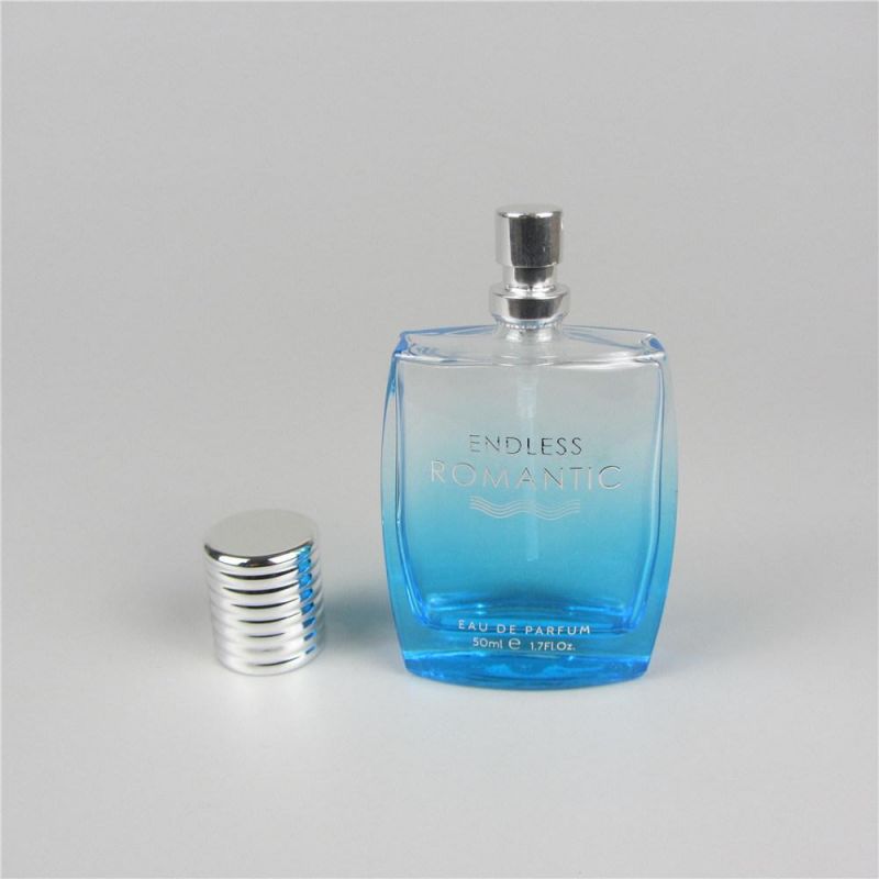 50ml Square Atomizer Spray Luxury Glass Perfume Bottle