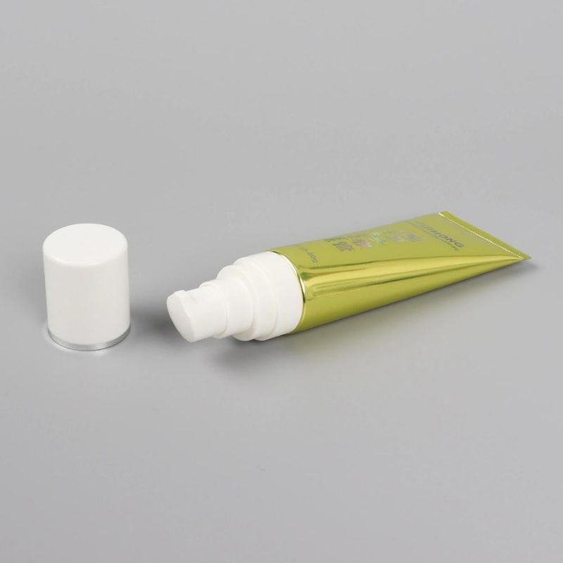 Black Color Flip Top Cap PE Plastic Tube for Face Wash Cream Packaging