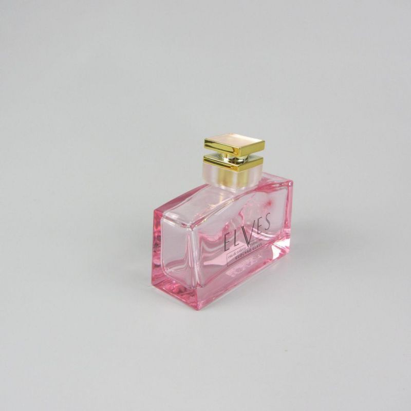 Crystal Luxury Glass Square Shape Woman Perfume Bottle Packaging