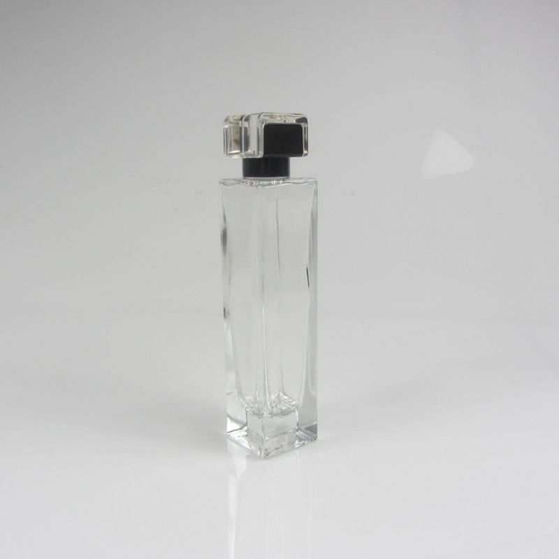 Free Sample 100ml Square Spray Glass Perfume Bottle