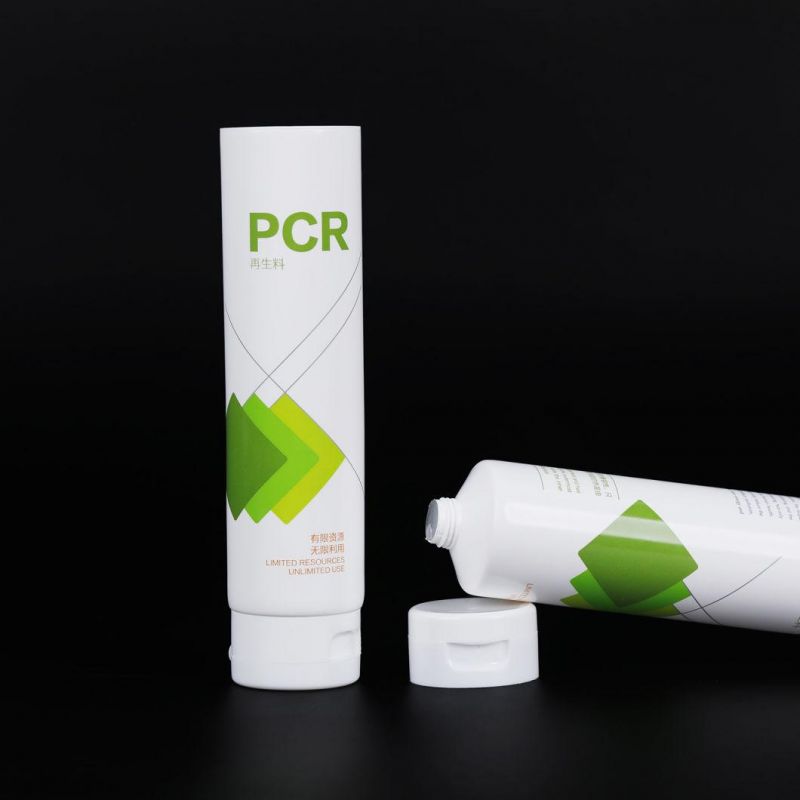 Custom Empty Eco Friendly Recycled PCR Hand Cream Tubes 150ml 200ml Shampoo and Conditioner Plastic Tube