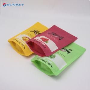 Logo Printing Transparent Custom Reseal Mylar Zipper Stand up Pouch Bag