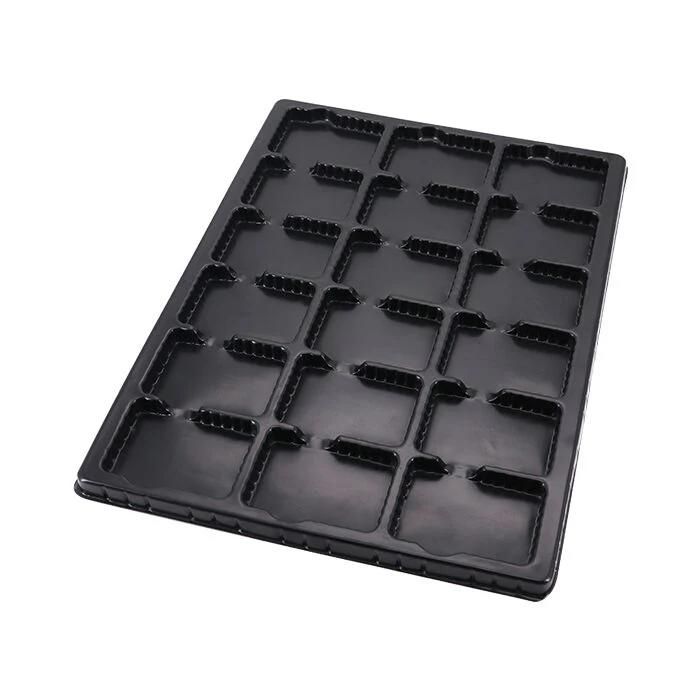 Customized Black PS Plastic Electronic Battery Blister Packaging Tray