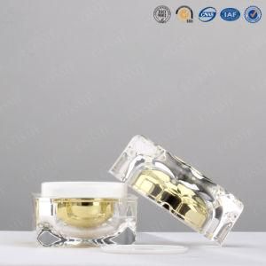 30g Crown Shaped Acrylic Cream Jar for Cosmetic Packaging