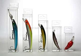 OEM Disposable Durable Clear Plastic Fishing Lures PVC Box