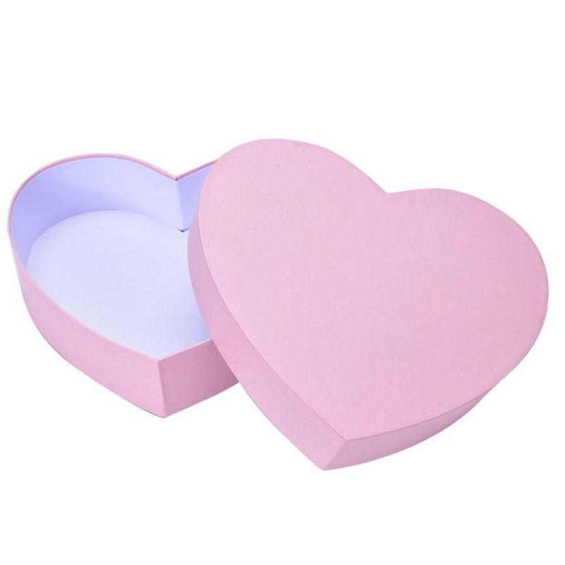 Custom Design Hot Sale Heart Shape Cosmetic Box Cardboard Box Jewellery Box Gift