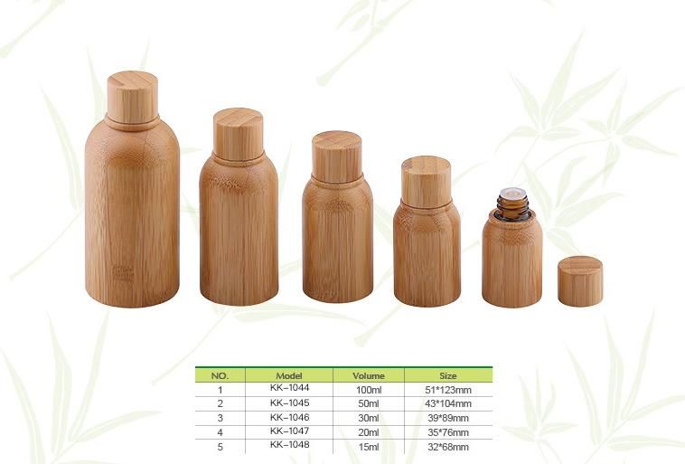 15ml Bamboo Essential Oil Bottle for Cosmetic Packaging