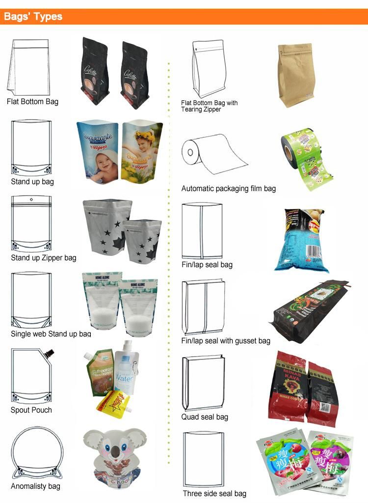 Flexible Packaging Logo Printed Customized Stand up Pouches 1oz