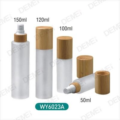 Winpack Frosted Glass Bottle with Bamboo Cap