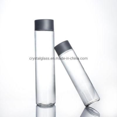 500ml 800ml FDA Certificated Fashionable Cylinder Glass Sodas Carbonate Beverages Bottle with Plastic Lid