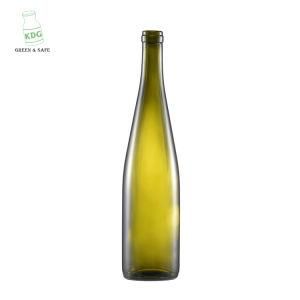 Glass Bottle Manufacturer Dark Green Wine Glass Bottle with Screw Cap