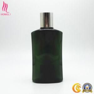 Dark Green Flat Water Bottle with Screw Cover