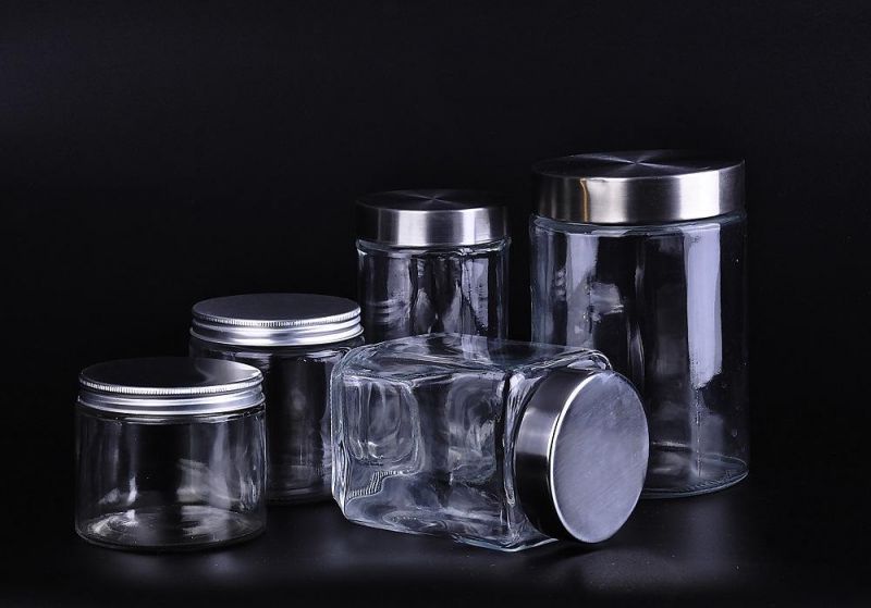 Clear Pickles Glass Food Jar with Closure