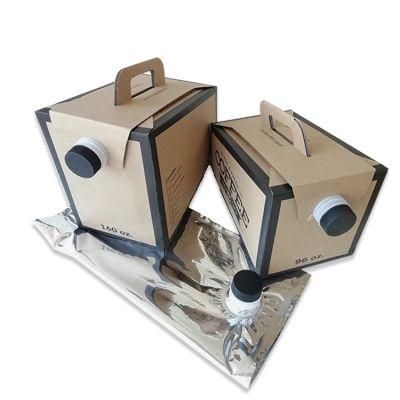 Custom Wholesale 2L/3L/5L Disposable Coffee Bag in Box with Valve Coffee Box Dispenser