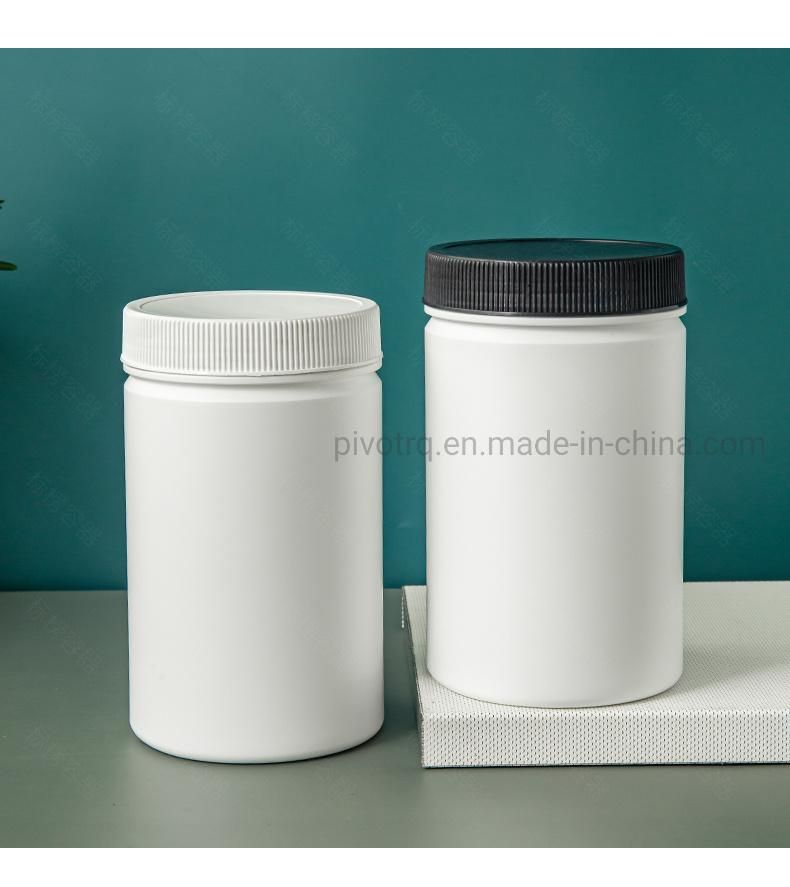 1000ml 34oz HDPE Food Plastic Bottle with PP Caps for Puffs Pills Fish Oil Health Food