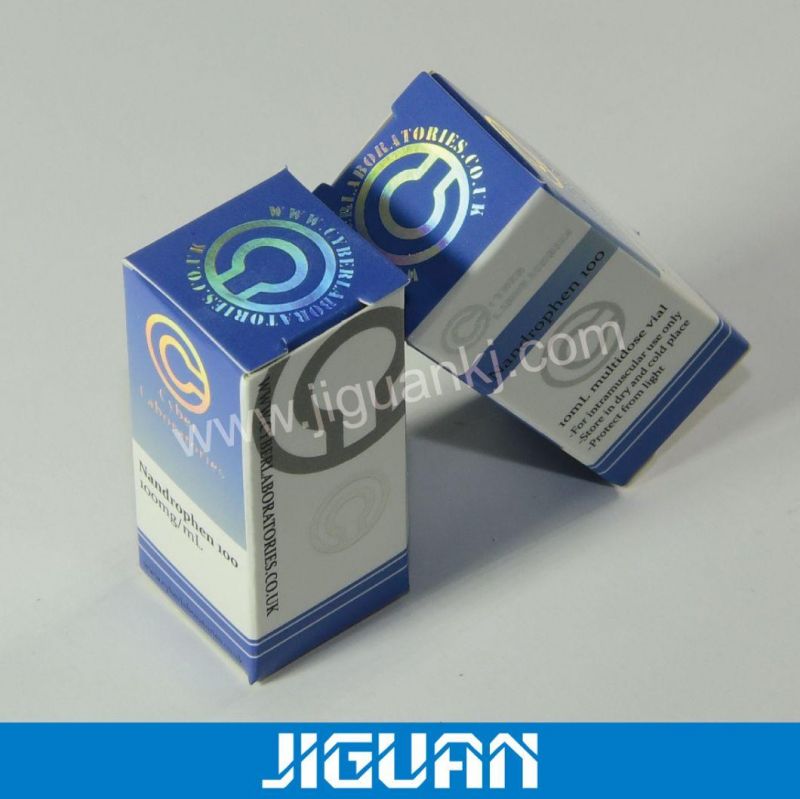 Hologram Medicine Paper Packaging 10ml Steroid Vial Box