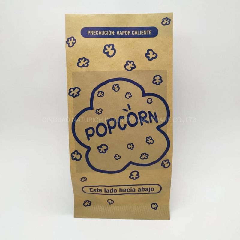 Microwave Popcorn Kraft Paper Bag 100g Food Packaging Paper Bag