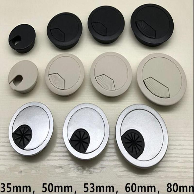 High Quality Zinc Alloy Wire Box Computer Desk Cable Box Metal Grommets Wire Cable Hole Round Cover