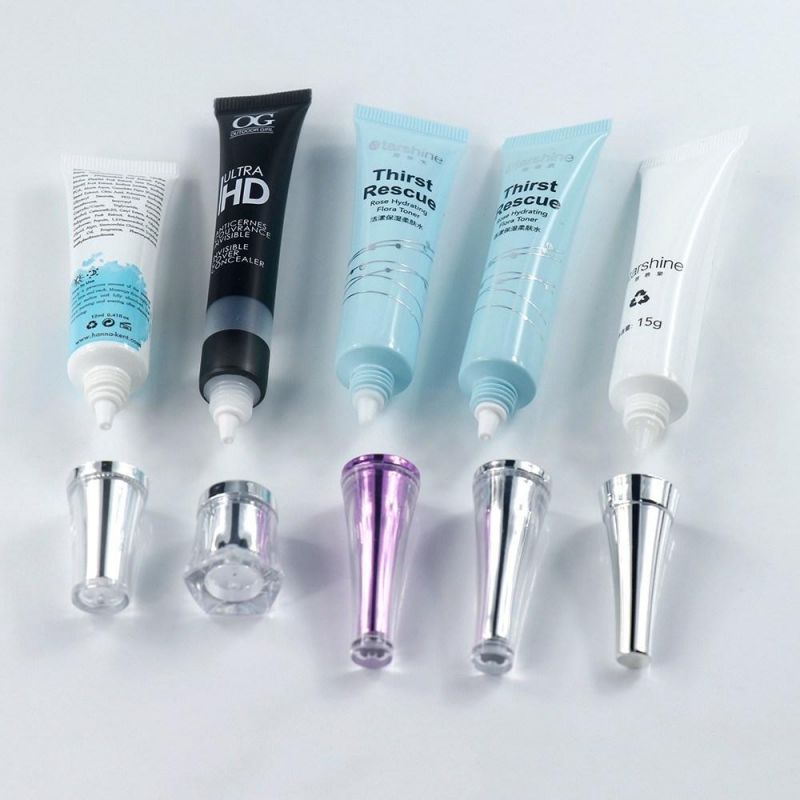 China Supplier of Small Clear Plastic Cosmetic Soft Touch Squeeze Packaging Tube