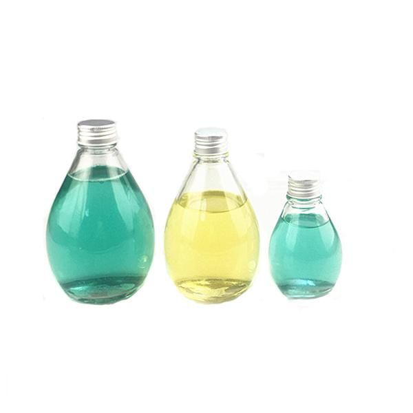 250ml Rain Shped Empty Juice Beverage Water Glass Bottle