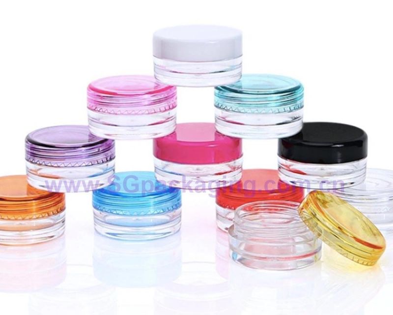 Pet Plastic Jars Cosmetics 1oz/2oz/3oz/4oz/6oz/8oz Matte Black Plastic Jars with Lids Wholesale