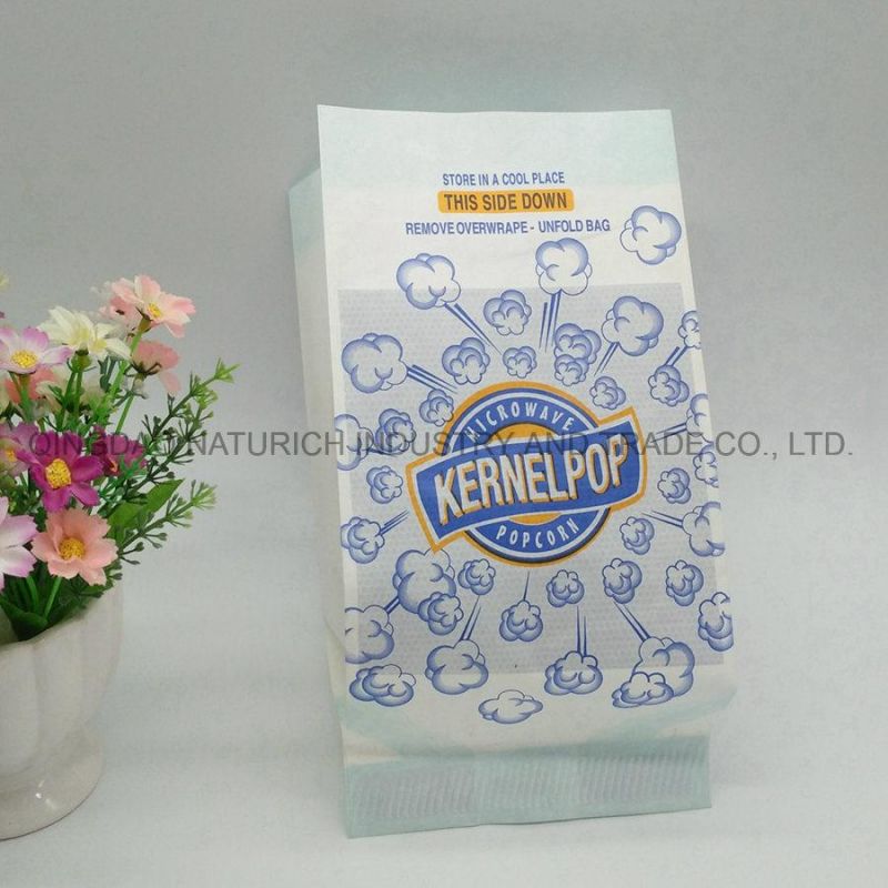 Eco-Friendly Paper Popcorn Bag Microwave Popcorn Paper Bag