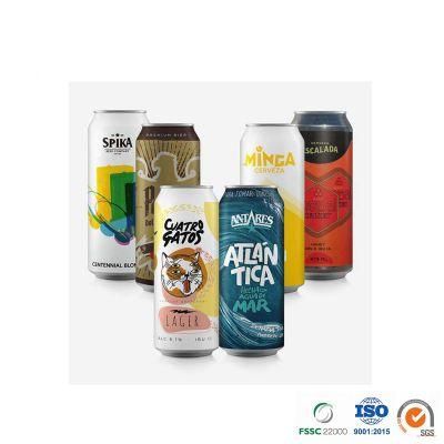 Customized Printed Soft Drink Epoxy or Bpani Lining Sleek 330ml Aluminum Can