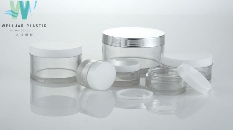 Hot Sale Screen Printing Cosmetic Plastic Jar for Lotion