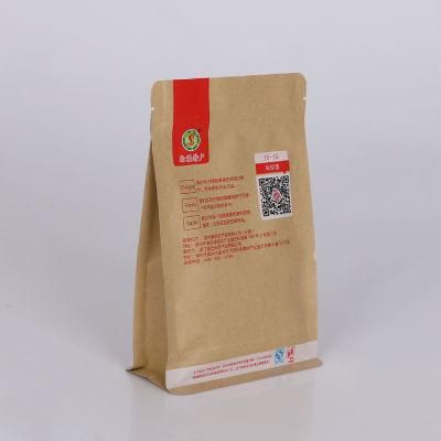 Eco-Friendly Flat Bottom Kraft Paper Bag with Clear Window