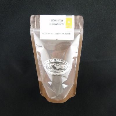 Plastic Zipper Coffee Bag with Window Stand up