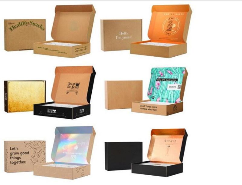 Factory Price Custom 4 Color Printing Garment Shoes Packaging Paper Shipping Aircraft Corrugated Mailer Carton Box Cheap