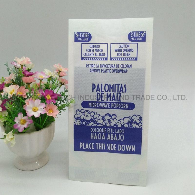 Custom Printed Food Grade Paper Microwave Popcorn Bag