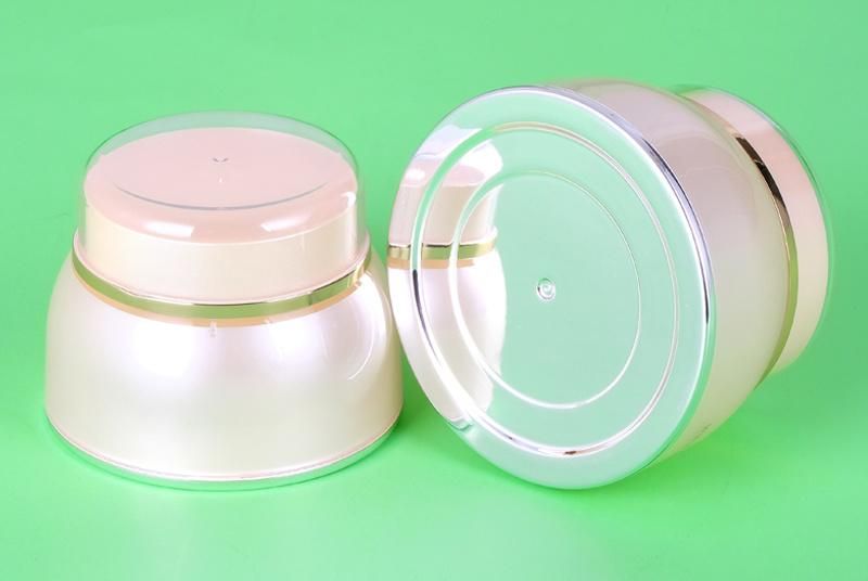 Popular Unique 30g 50g Luxury Cream Plastic Container Cream Jar with Screw up Lid