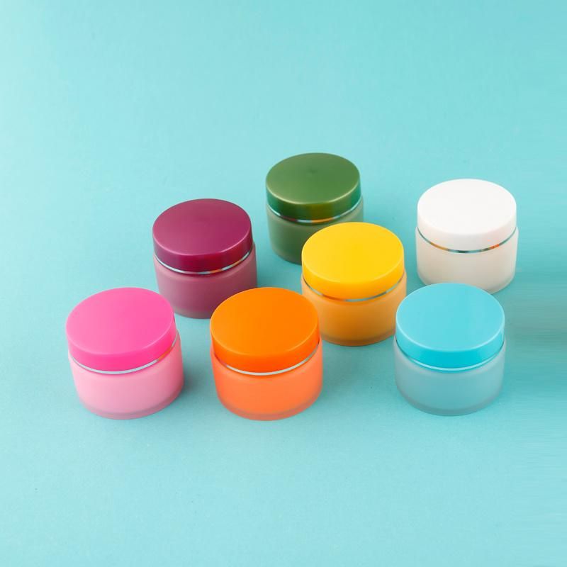 Eco-Friendly 15g Empty Pink Yellow PP Skincare Small Custom Empty Lip Balm Scrub Acrylic Pet Glass Plastic Cosmetic Packaging Cream Jar Pot Bottle Box Container