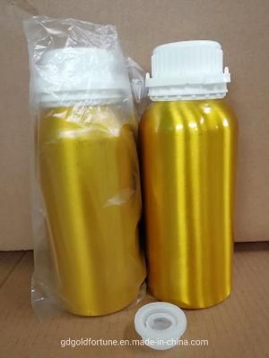 Golden Color 100ml Aluminium Bottle for Chemical Packing