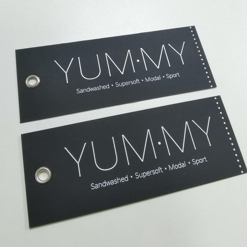 Wholesale Custom Paper Tag Printing Clothing Hang Tag Labels