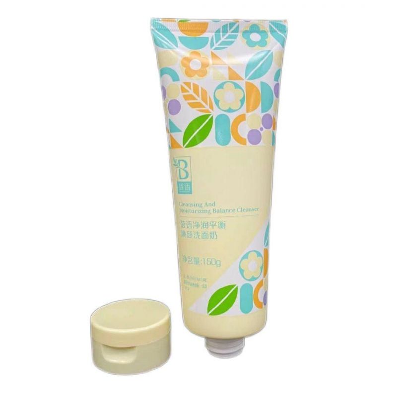 Face Hand Cream Soft Cosmetic Squeeze Tube Packaging with Flip Cap