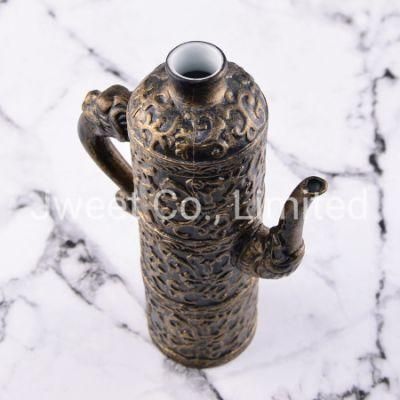 Unique Chinese Bronze Ware Design Ceramic Liquor Vodka Bottle