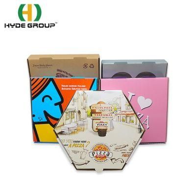 High Quality Round Biodegradeable Pizza Box with Window Wholesale