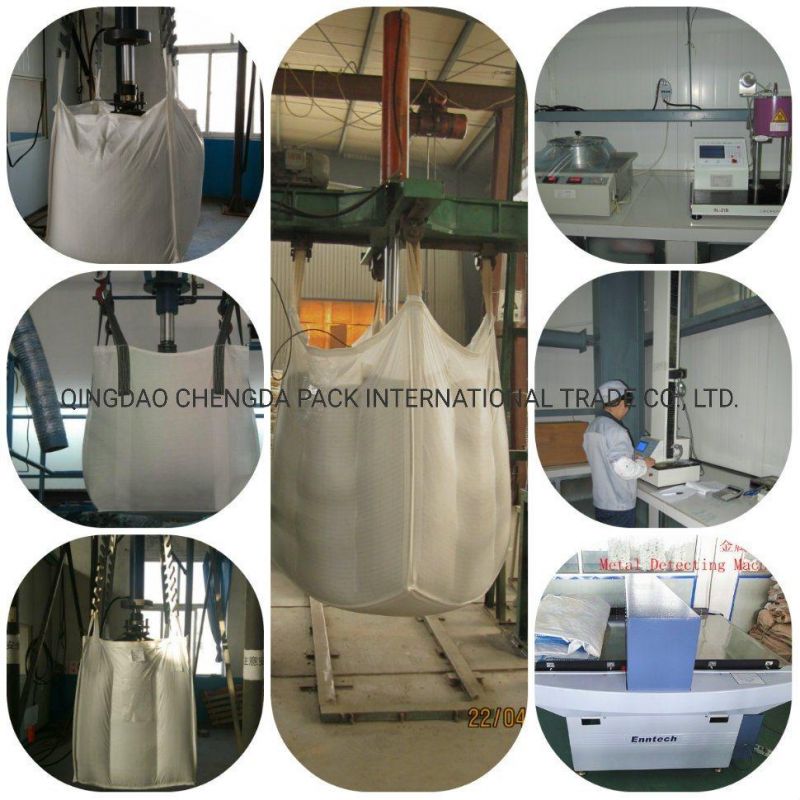 100% Virgin Polypropylene One Ton Big Bags PP Bulk Bags for Metal Powder Mine Products 1000kg