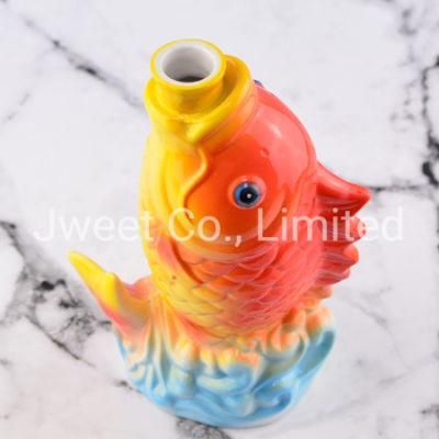 OEM Design Fish Shape Ceramic Liquor Bottles with Cork