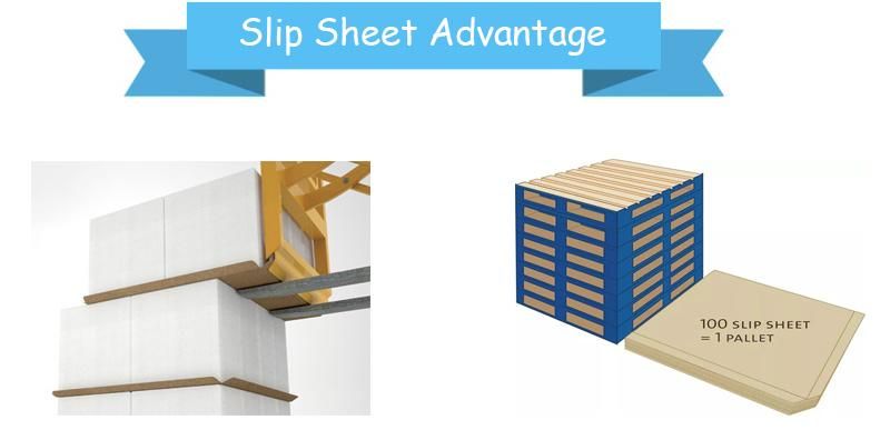 Space Saving Anti Pallet Plastic Slip Sheet for Pull Push Machine