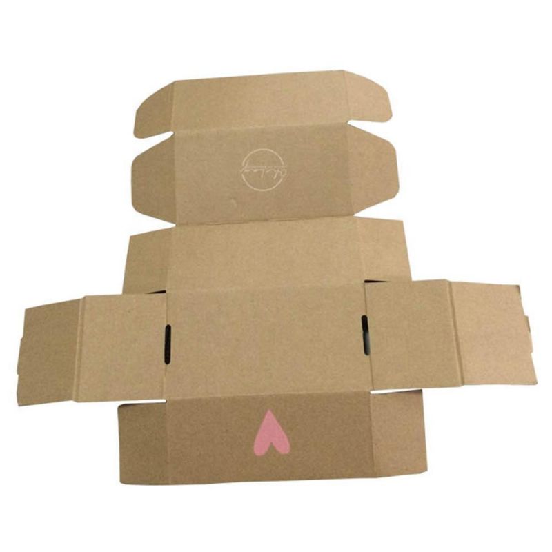 Plain Kraft Paper Cartons Corrugated Box Packaging Box
