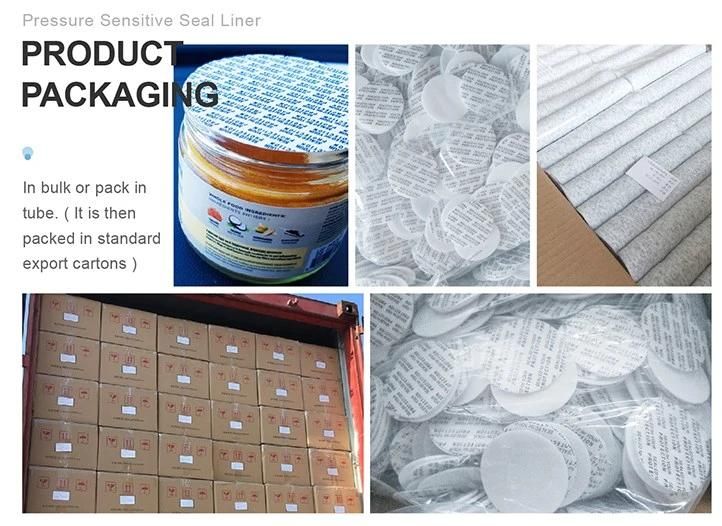 Fast Delivery Pressure Sensitive Bottle Cap Pharmaceuticals Seal Liner/Gasket/Lid PE Foam Cap Liner Sealed for Your Protection