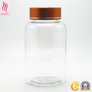 Round Short Neck Plastic Bottles with Orange Lid