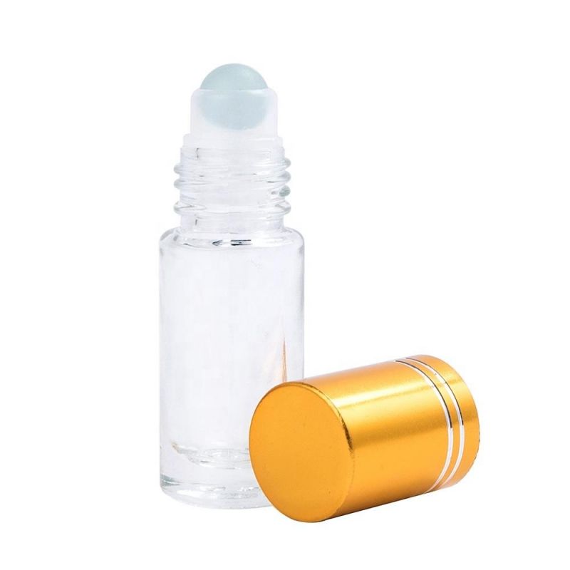 5ml 10ml Clear Cylinder Roll-on Glass Cosmetic Bottles