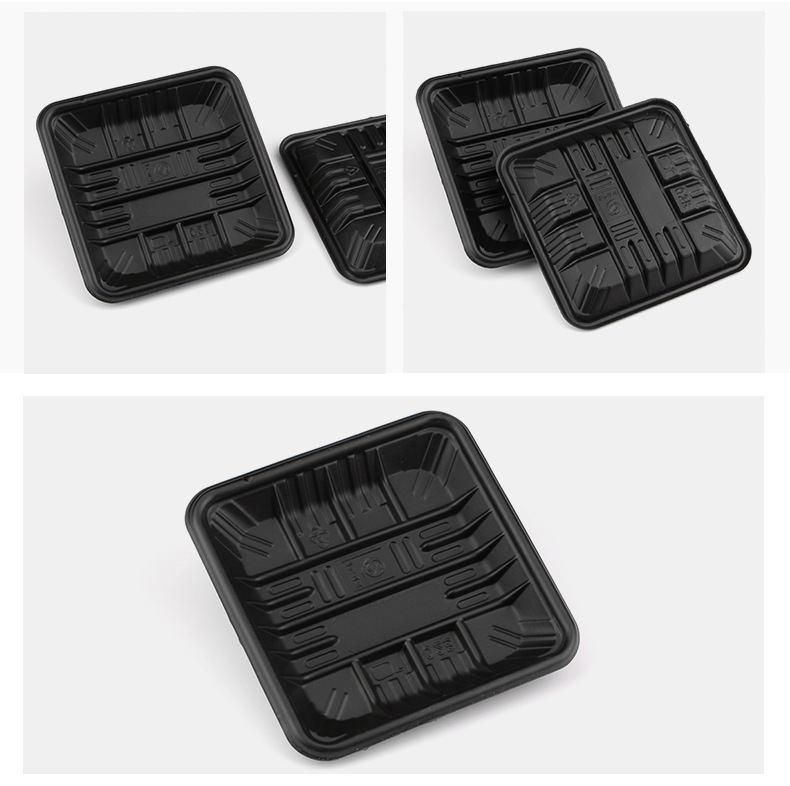 clear PET food biscuit plastic tray