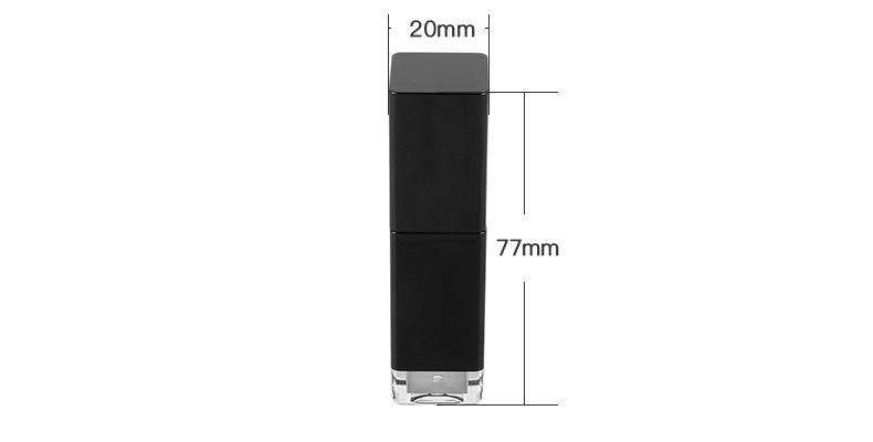 Popular Unique Lip Gloss Containers Tube Triangle Gradient Black Empty Lip Bottle Cosmetic Lip Gloss Packaging Wholesale