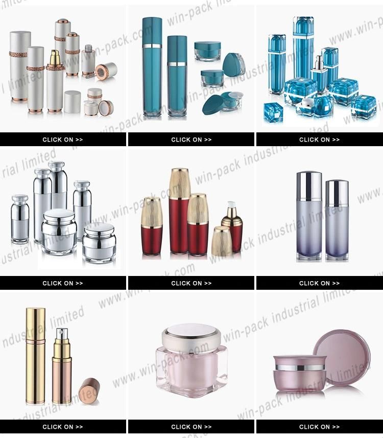 Factory Sell Cosmetic Gold Collar Acrylic Lotion Bottle for Skin Care Use