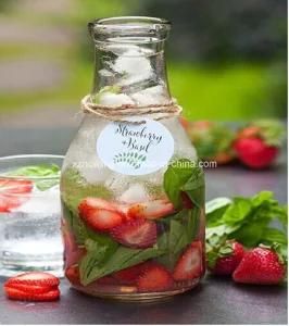 500ml Round Clear Empty Beverage Glass Juice Bottle